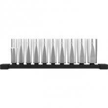 Milwaukee Tool 48-22-9505 - 10pc 3/8'' Metric Deep Well Sockets with FOUR FLAT Sides
