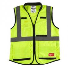 Milwaukee Tool 48-73-5084 - Class 2 High Visibility Yellow Performance Safety Vest - 4XL/5XL (ANSI/CSA)