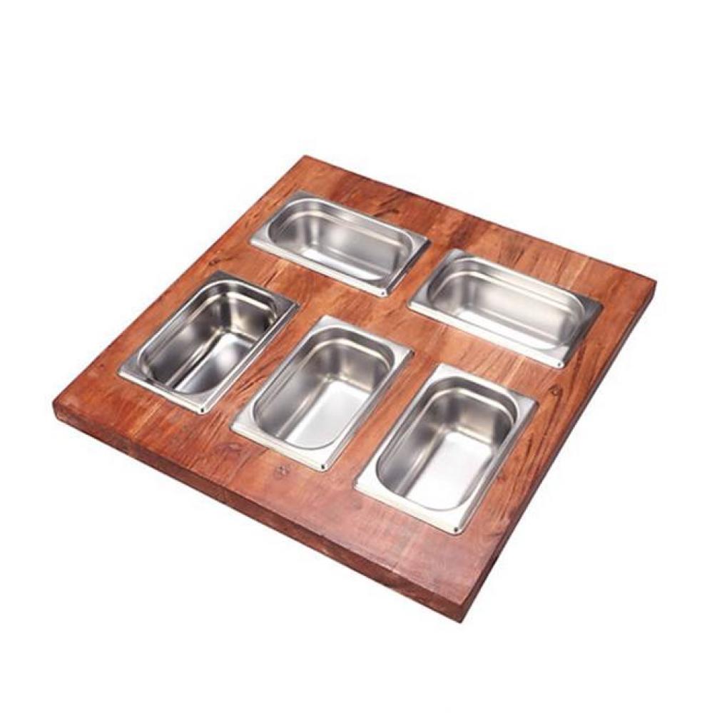 Prep Station 5 Piece Condiment Server