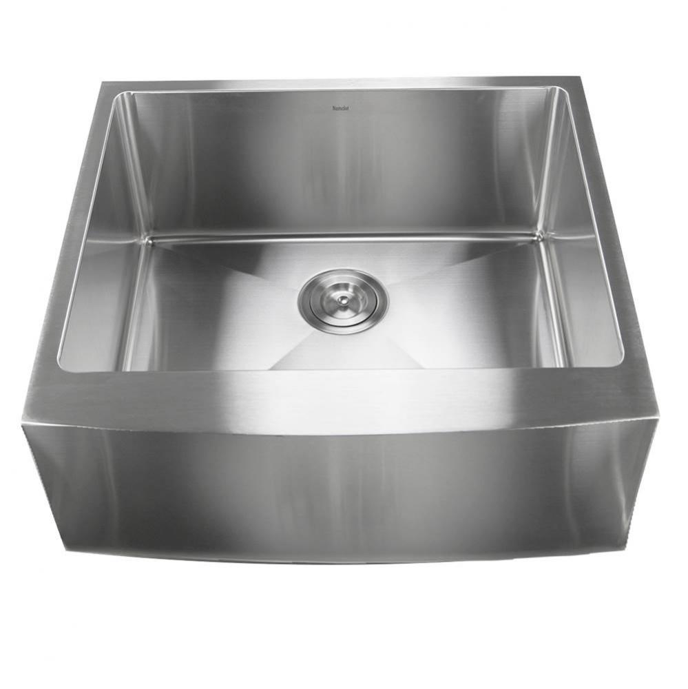 Apron2420SR-16 - 24 Inch Pro Series Single Bowl Farmhouse Apron Front Stainless Steel Kitchen Sink