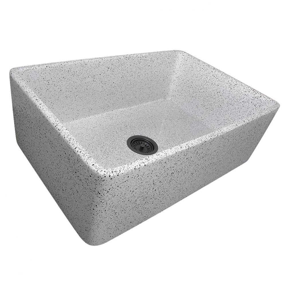 30-Inch Farmhouse Fireclay Sink with Pietra Sarda Finish