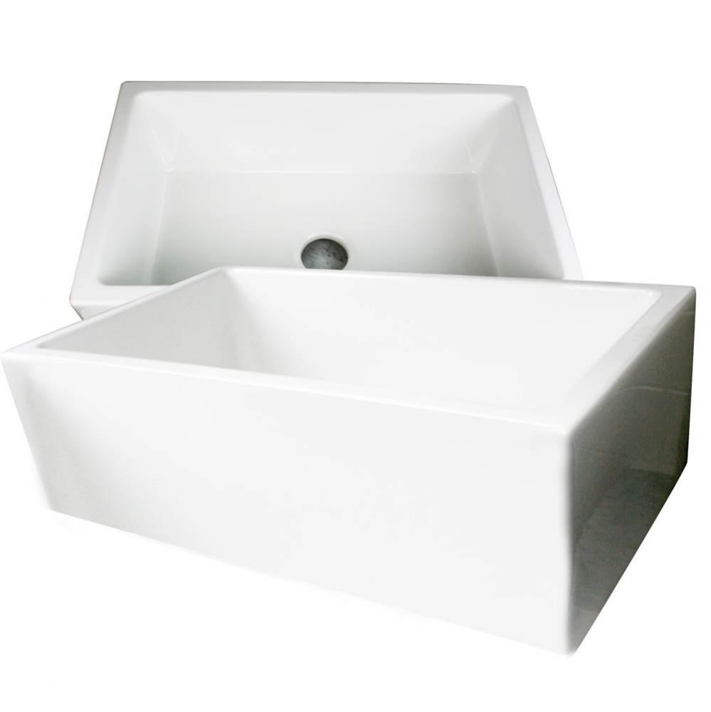 30 Inch Italian Farmhouse Fireclay Sink Hyannis-30