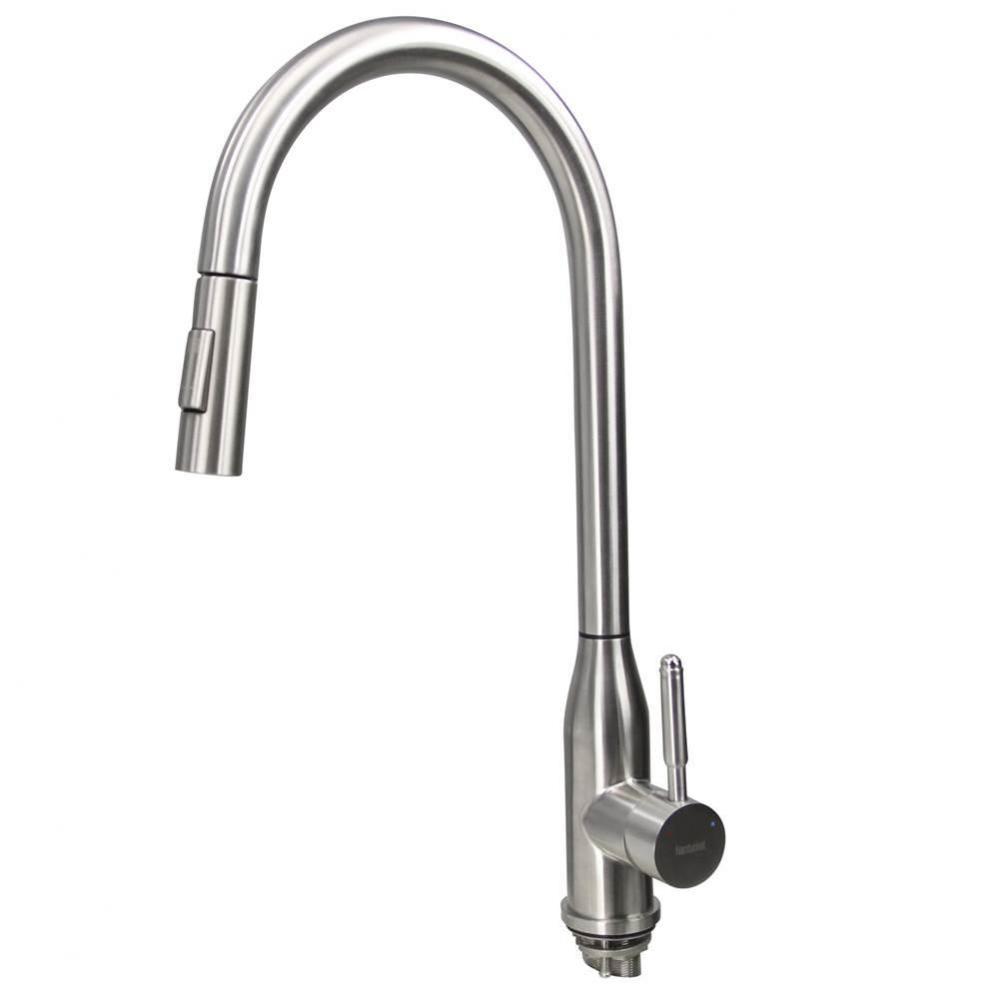 Goose Neck Pull-Down Faucet with Modernl Styling