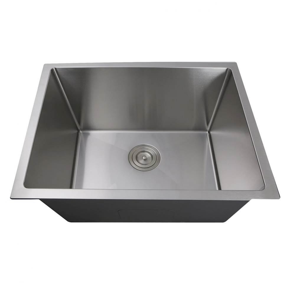 Pro Series Rectangle Single Bowl Undermount Small Radius Corners Stainless Steel Kitchen Sink
