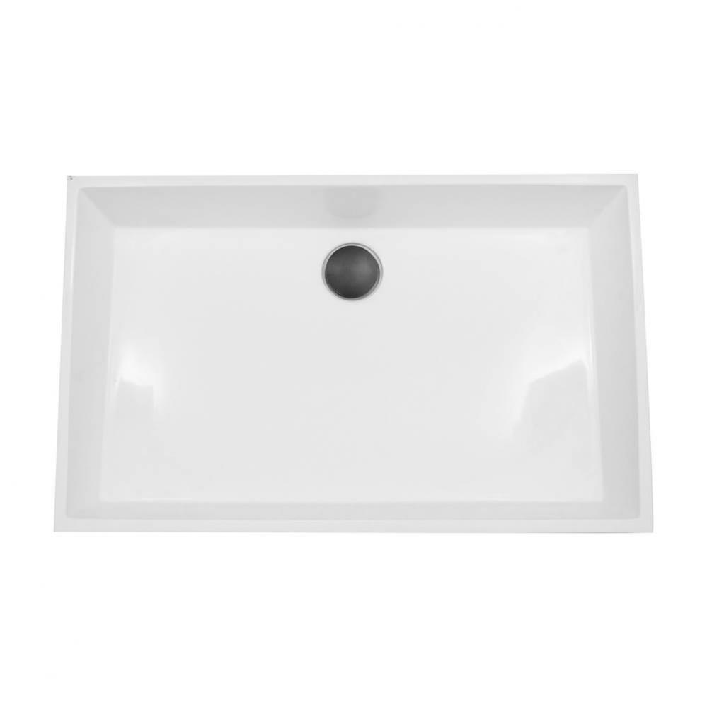 Rectangle White Glacierstone Sink