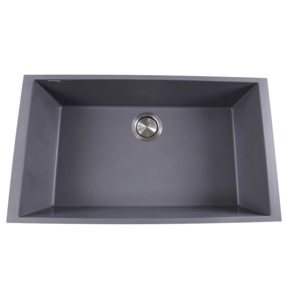 Large Single Bowl Undermount Granite Composite Truffle