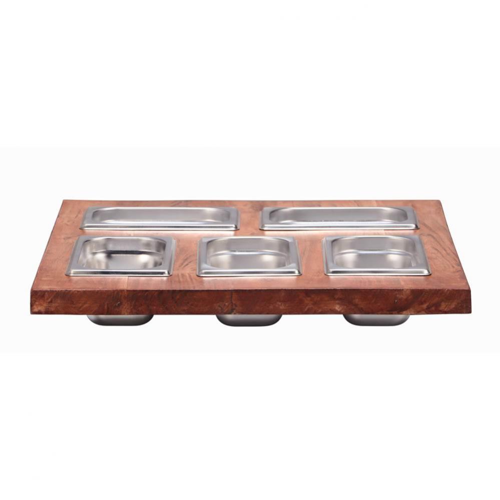 Prep Station 5 Piece Condiment Server