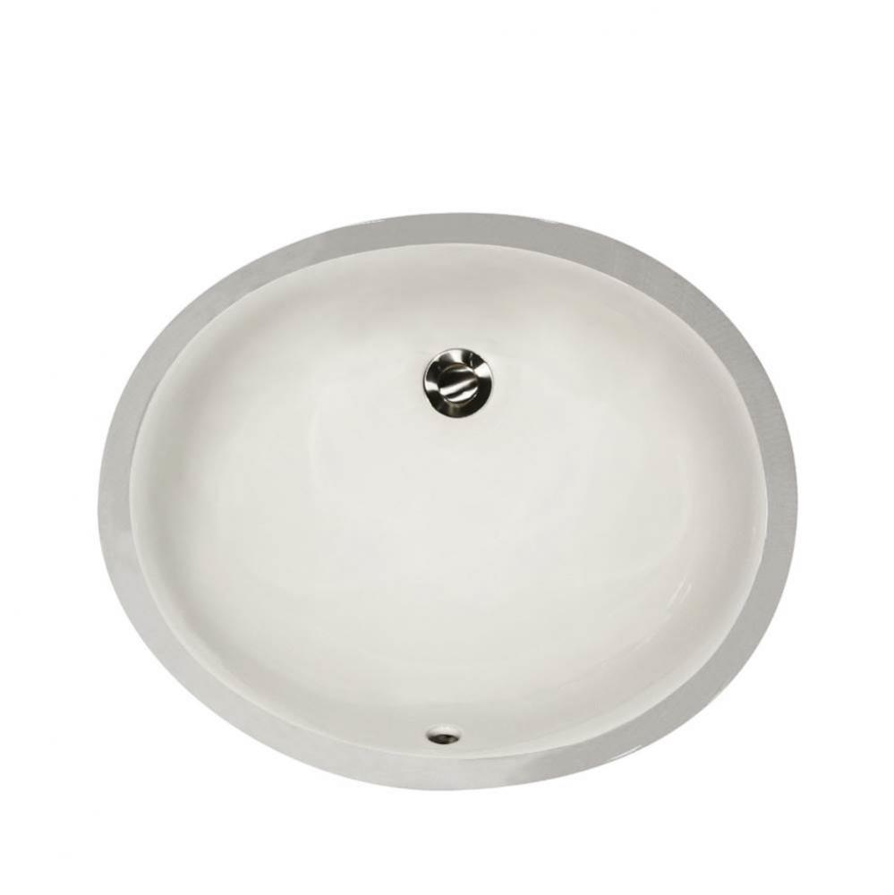 13 Inch X 10 Inch Undermount Ceramic Sink In Bisque