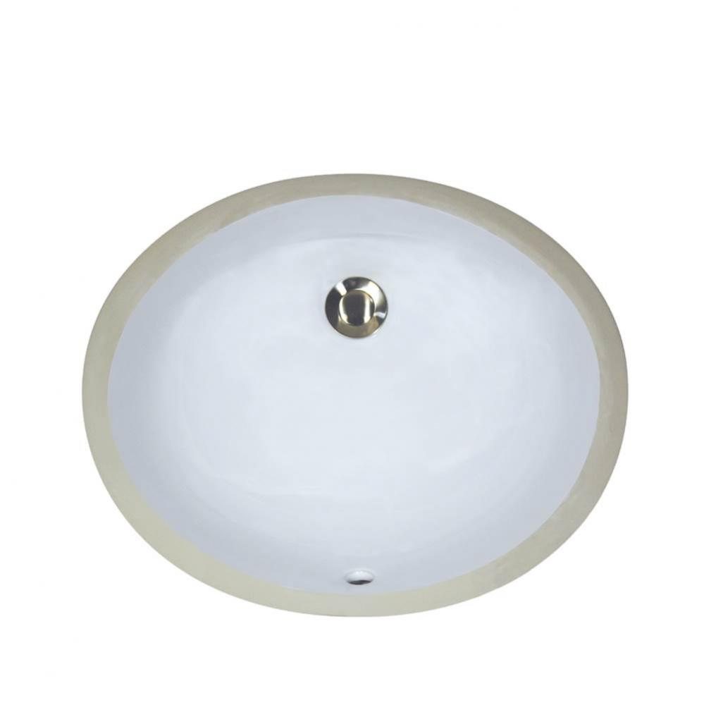 13 Inch X 10 Inch Undermount Ceramic Sink In White