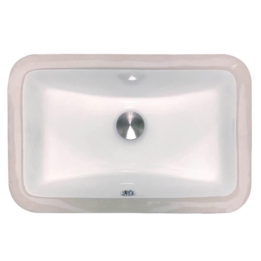 Undermount Ceramic Sink In White