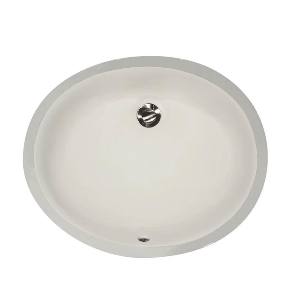 15 Inch X 12 Inch Undermount Ceramic Sink In Bisque