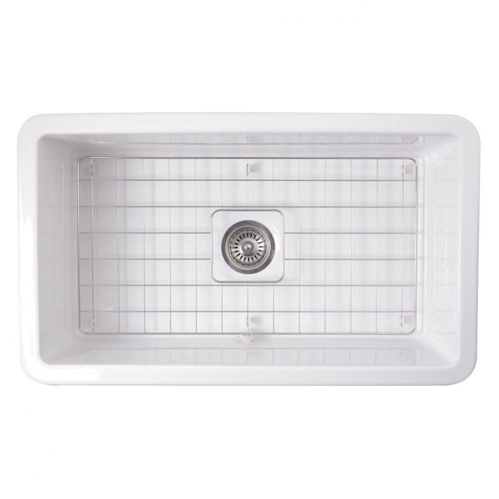 32-Inch Undermount Fireclay Kitchen Sink