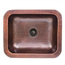 Nantucket Sinks REHC-2.5 - Hammered Copper Rectangle Bar Sink
