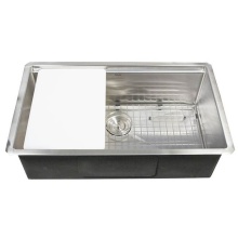 Nantucket Sinks AW-PS-3219-16 - AW-PS-3219-16 All Weather Prep Station Small Radius Undermount Stainless Sink with Accessories