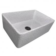 Nantucket Sinks FCFS3020S-PietraSarda - 30-Inch Farmhouse Fireclay Sink with Pietra Sarda Finish