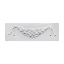 Nantucket Sinks Garland-30W - Farmhouse Fireclay Apron Sink with an embossed decorative design