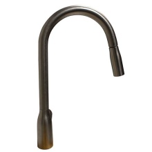 Nantucket Sinks KDPU16BRS - Brushed Stainless Kitchen Faucet with Arched Pull Down Design