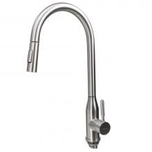 Nantucket Sinks KF-PD18-SS - Goose Neck Pull-Down Faucet with Modernl Styling