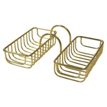 Nantucket Sinks NS-VCSH48-BR - Double-sided Solid Brass Soap Holder