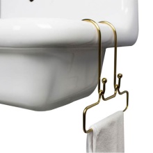 Nantucket Sinks NS-VCSHTR-BR - Brass Soap Dish for NS-VC24, NS-VC36, NS-VC48 with Towel Bar