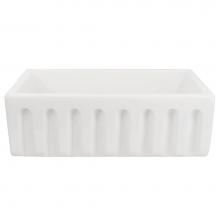 Nantucket Sinks Orleans-30 - Orleans Collection Italian Fireclay 30-inch Fireclay Farmhouse Sink