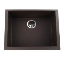 Nantucket Sinks PR2418-BR - Small Single Bowl Undermount Granite Composite Brown