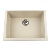 Nantucket Sinks PR2418-S - Small Single Bowl Undermount Granite Composite Sand