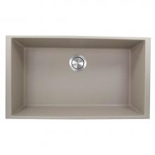 Nantucket Sinks PR3320-TR-UM - 33-inch Undermount Granite Composite Sink in Truffle