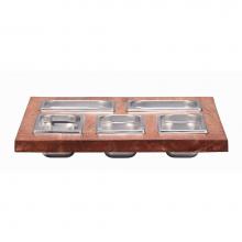 Nantucket Sinks PS20-CS5S - Prep Station 5 Piece Condiment Server