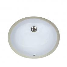 Nantucket Sinks UM-13x10-W - 13 Inch X 10 Inch Undermount Ceramic Sink In White