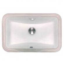 Nantucket Sinks UM-159-W - Undermount Ceramic Sink In White