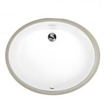 Nantucket Sinks UM-17x14-W-K - 17 Inch X 14 Inch Undermount Ceramic Sink In White