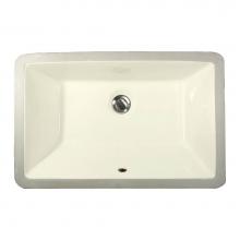 Nantucket Sinks UM-19x11-B - 19 Inch X 11 Inch Undermount Ceramic Sink In Bisque