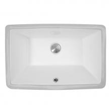 Nantucket Sinks UM-19x11-W - 19 Inch X 11 Inch Undermount Ceramic Sink In White