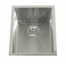 Nantucket Sinks ZR1815 - 15 Inch Pro Series Rectangle Undermount Zero Radius Stainless Steel Bar/Prep Sink