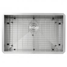 Nantucket Sinks ZR2818-16 - 28 Inch Pro Series Large Rectangle Single Bowl Undermount Zero Radius Stainless Steel Kitchen Sink
