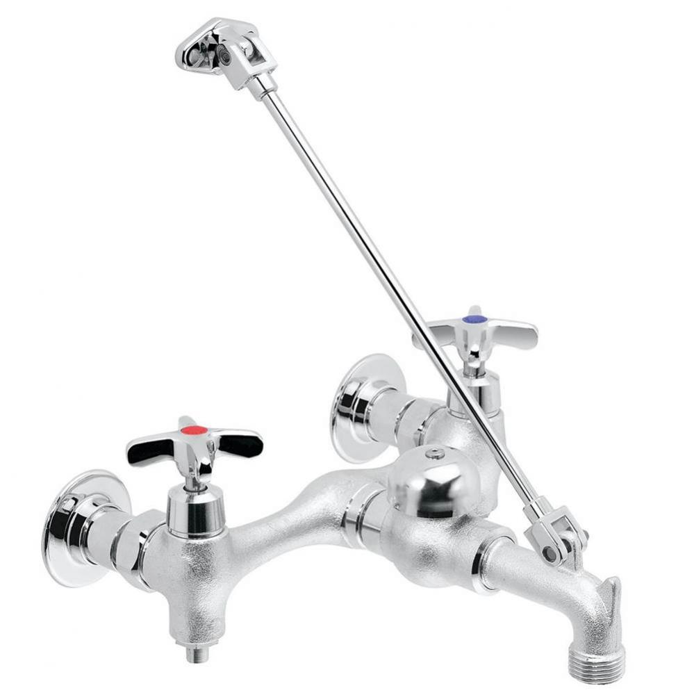 Speakman Commander SC-5811-RCP-SH Service Sink Faucet with 5' Vinyl Hose and Wall Hook