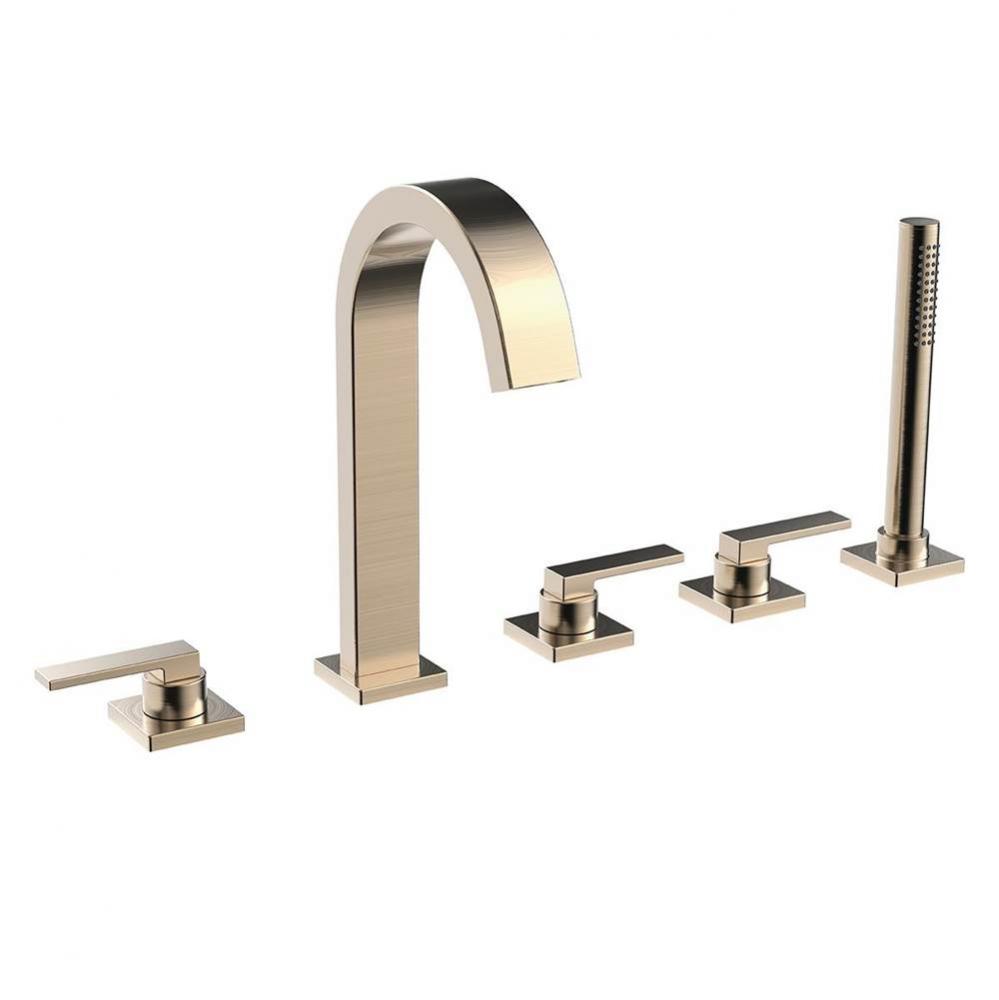 Speakman Lura 5-Hole Roman Tub Faucet with Platform Lever Handles BBZ