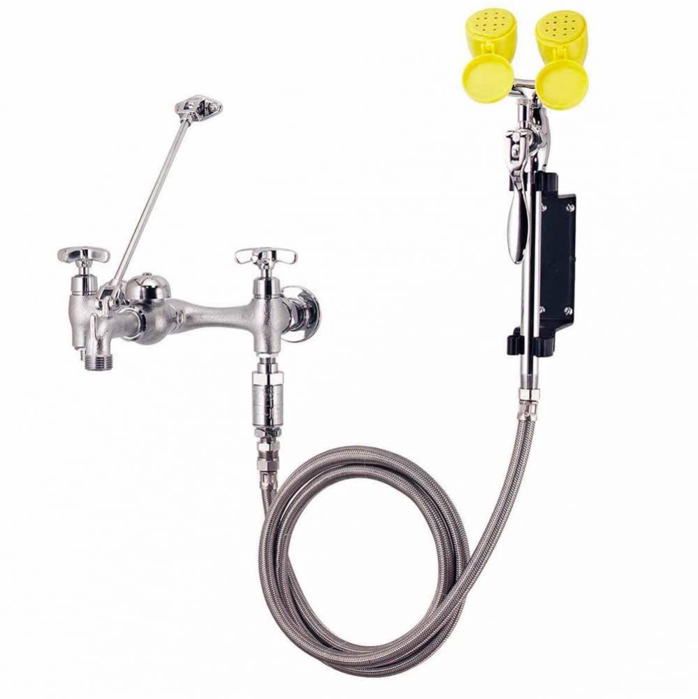 Speakman Eyesaver Service Sink Eyewash Faucet W/5 ft. Hose &TMV