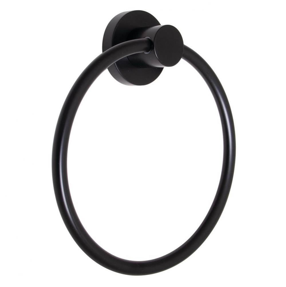 Speakman Vector Hand Towel Ring in Matte Black