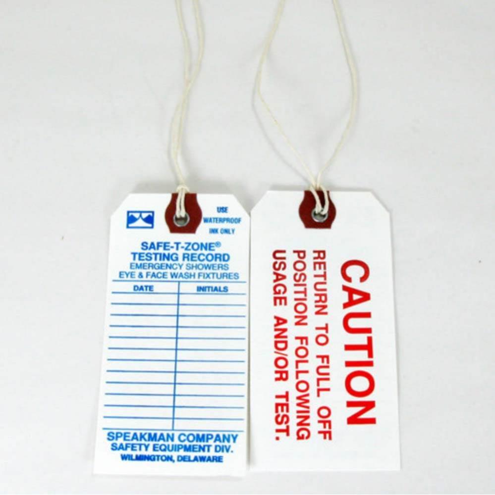 Speakman Maintenance Tags for Safety Products