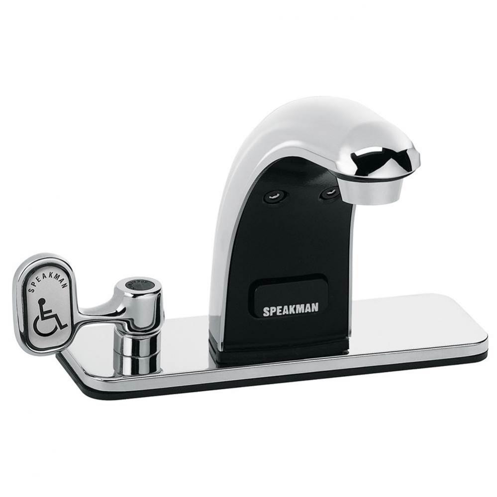 SensorFlo Classic S-8718-CA-E Battery Powered Sensor Faucet with 4 In. Deck Plate