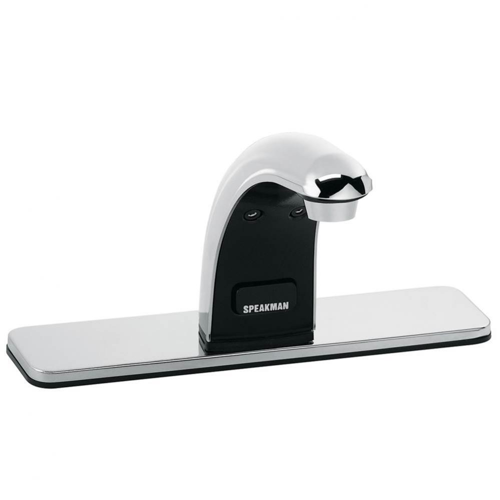 SensorFlo Classic S-8721-CA-E Battery Powered Sensor Faucet with 8'' Deck Plate and Unde