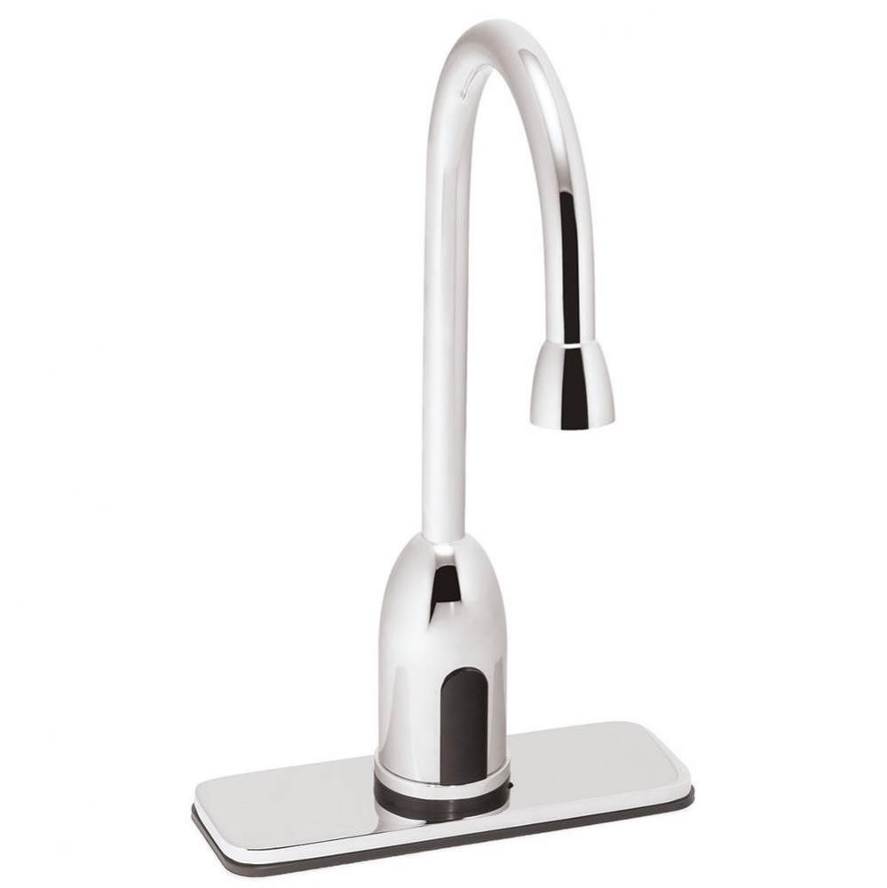 SensorFlo Gooseneck S-9210-CA-E AC Powered Faucet with 4 In. Deck Plate