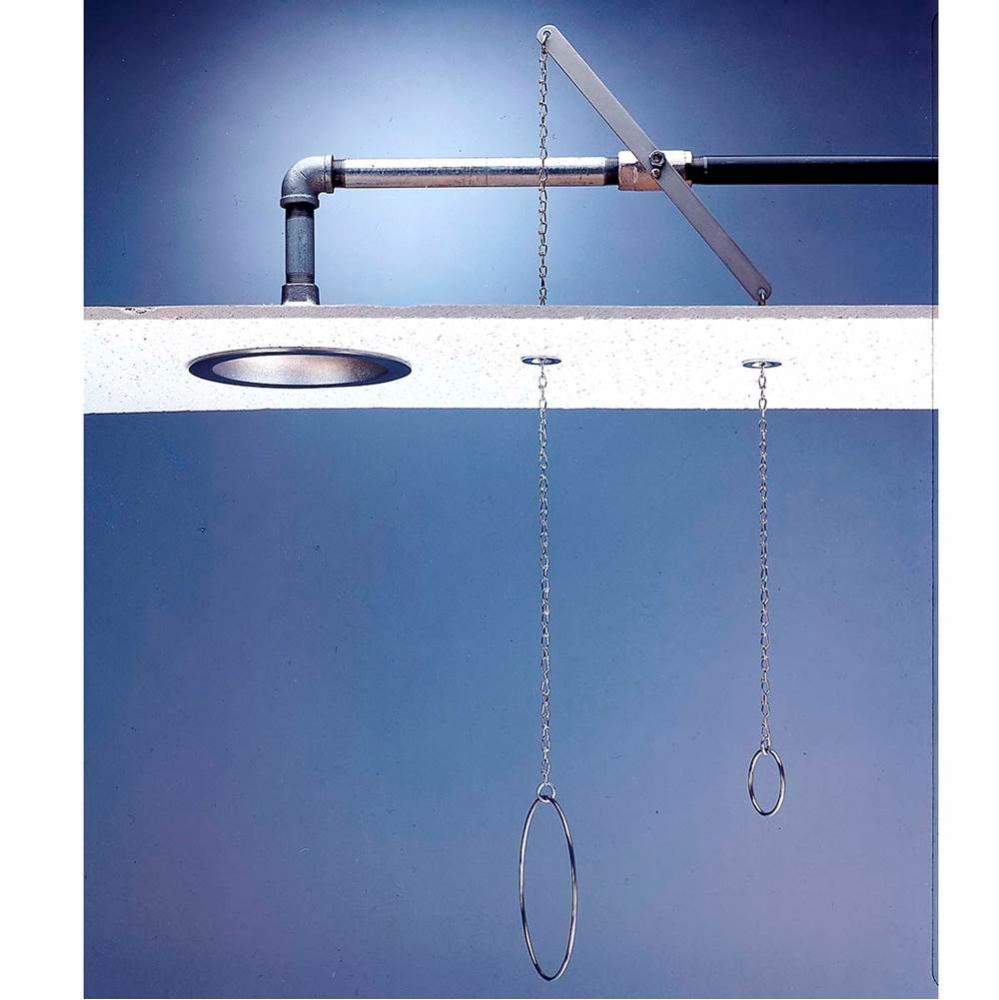 Speakman Lifesaver Ceiling Mounted Deluge Shower with Chain & Ring