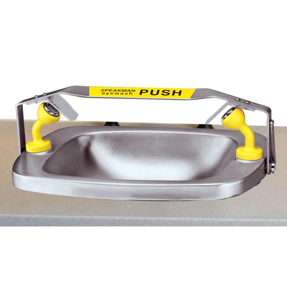 Speakman Select Series Eyewash Stainless Steel Bowl Counter Mount System