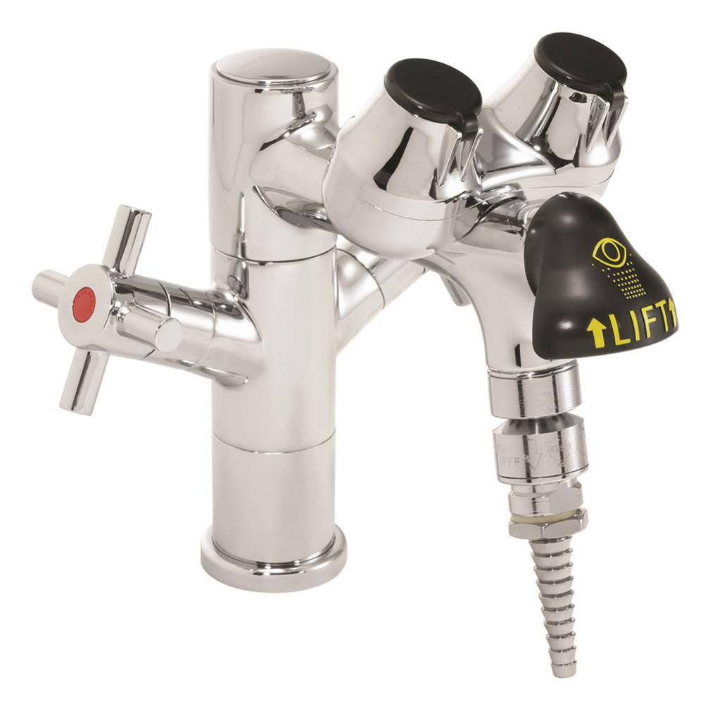 Speakman Eyesaver Single Post Laboratory Eyewash Faucet with Serrated Tip