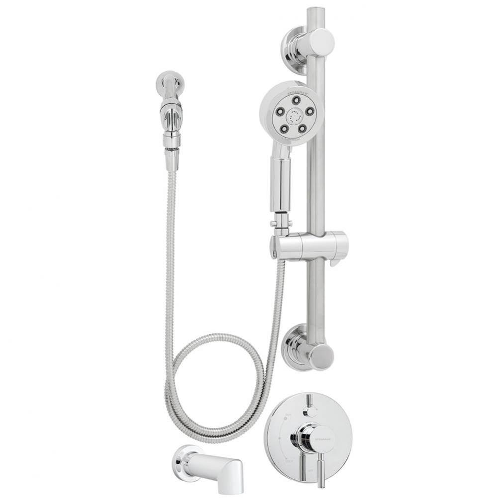 Neo ADA Complaint Hand Shower and Tub Combination with Diverter Valve