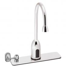 Speakman S-9227-CA-E - SensorFlo Gooseneck S-9227-CA-E AC Powered Sensor Faucet with 8 In. Deck Plate and Manual Override