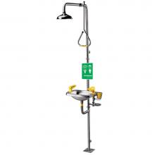 Speakman SE-623 - Speakman Select Series Combination Stainless Steel Emergency Shower with Stainless Steel Bowl Eye/